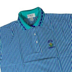 La Mode Vintage Geometric Chicago Golf Cup Desert Inn Golf Polo Shirt Large USA